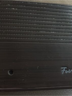 Men's Black Textured Leather Card Wallet